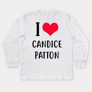 i love candice patton Kids Long Sleeve T-Shirt